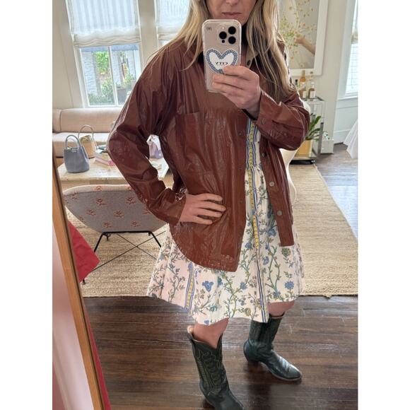 Cotton On Garments Recycled Plastic Snap Front Button Down NWT - Picture 8 of 8